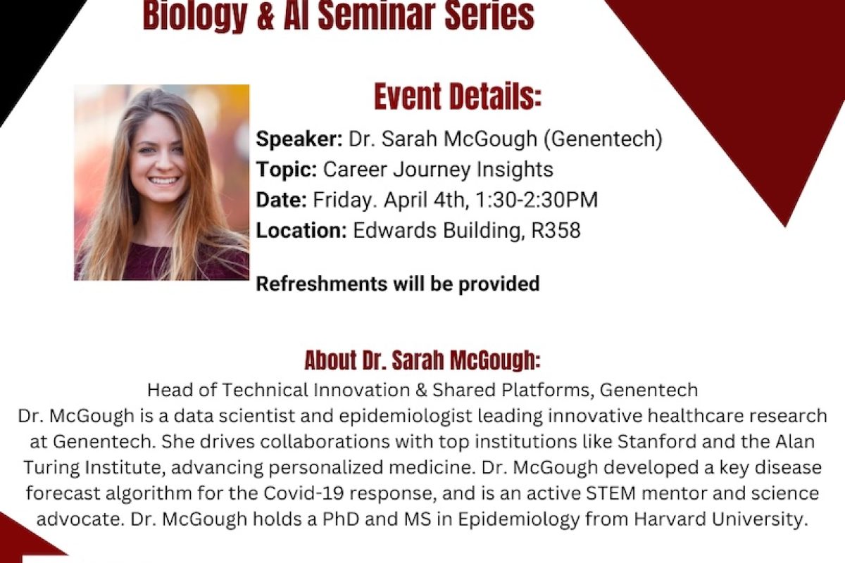 new seminar series - “Innovators in Computational Biology & AI"