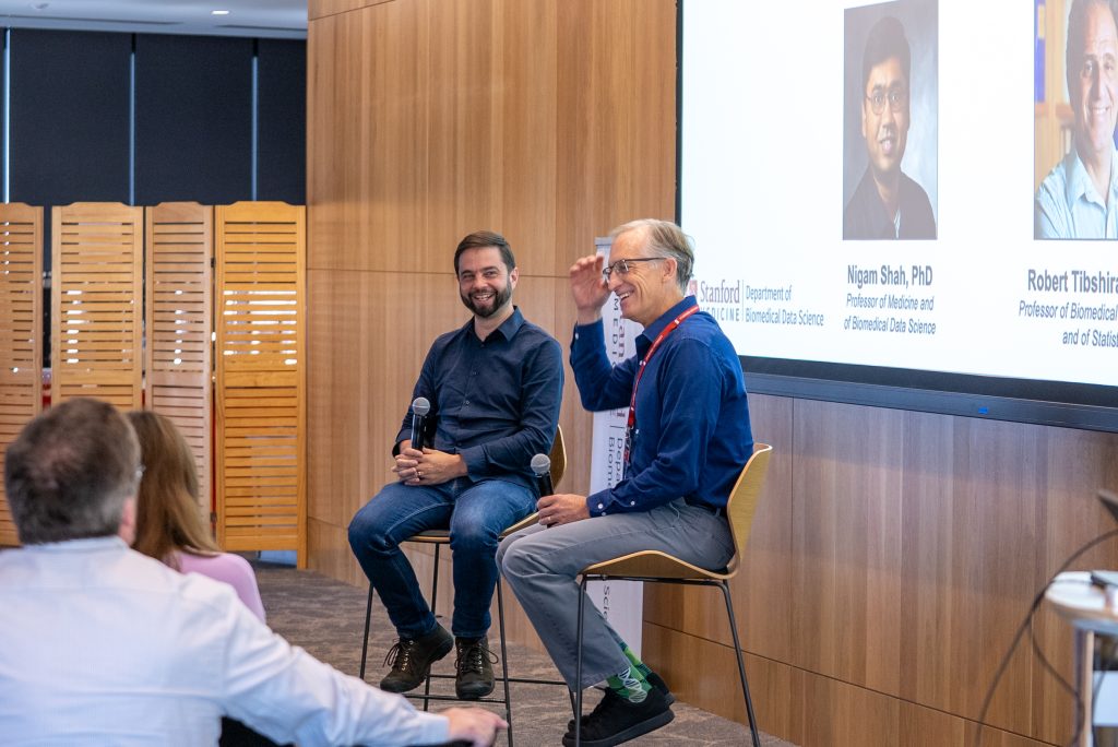 Alex Ioannidis and John Witte debate during the 2026 DBDS Retreat.